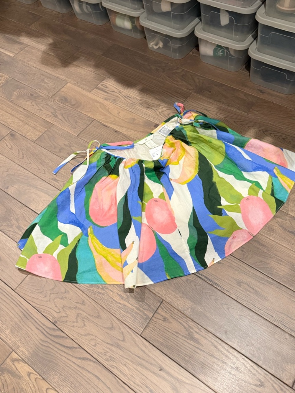 H&M Colorful Fruit Print Full Skirt - Multicolor